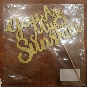 4pc "you are my sunshine" party decor